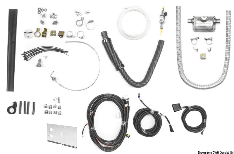 AUTOTERM AIR 4D diesel-luftvarmer Marine Small Set, 12 V, 4 kW