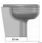 Silent Ultra Slim elektrisk marintoilet 12 V