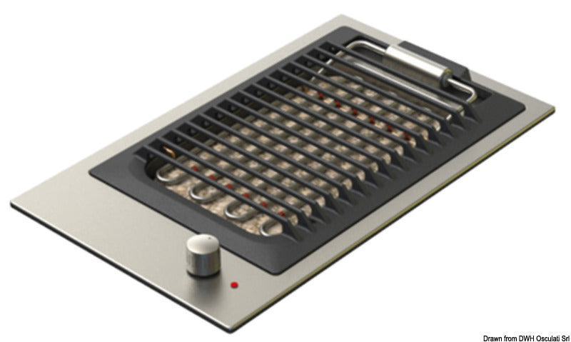 Elektrisk indbygningsgrill i rustfrit stål 220 V 2400 W
