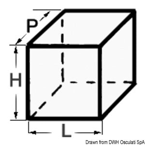 Indel - Isotherm ismaskine, rustfri flange på 3 sider