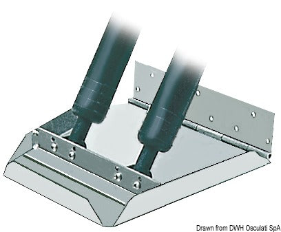 Twin trimflaps HS 30x30 cm Douglas marine