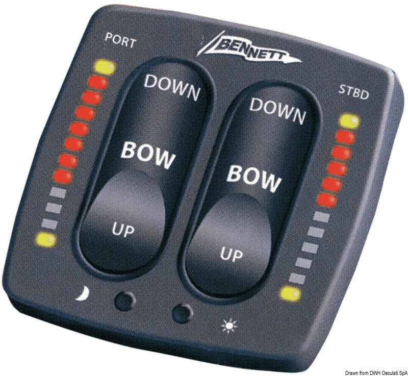 Bennett EIC5000 trimflap-kontrolsæt med LED-positionsindikator, enkelt station, 24 V