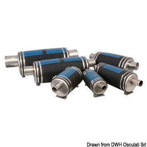 Osculati udstødningslyddæmper Ø 51 mm