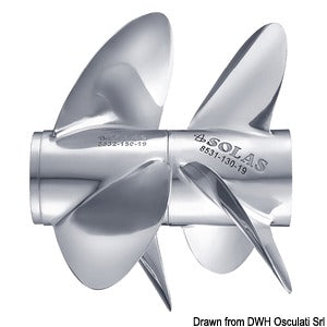 Volvo Penta aluminium propeller DP280/290 C5 Solas propellers
