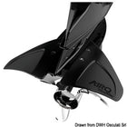 StingRay AIRO-1 hydrofoil-stabilisator, sort, til 4–350 hk