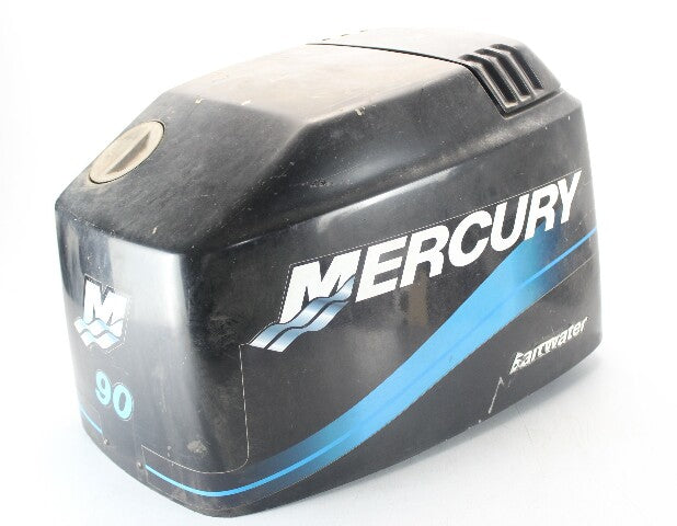 Sort Mercury Marine-topmotorkappe til 65 Jet, 75 hk og 90 hk påhængsmotorer