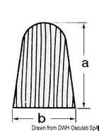 ARC rælingsprofil i teak 28 × 20 mm, 200 cm