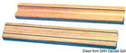 ARC Marine teaktrin til rør, 305 × 45 × 22 mm, Ø25 mm