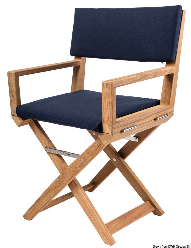 ARC The Edge sammenklappelig teakstol med hynde