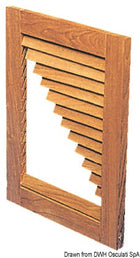 ARC gør-det-selv-system til teakgitre og låger – sideprofiler 45 × 22 mm, 121 cm