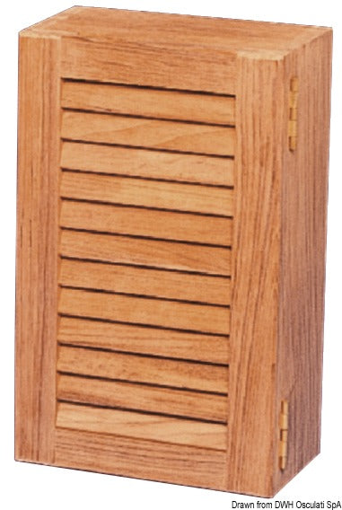 ARC teakskab med jalousilåge 375 × 275 × 112 mm