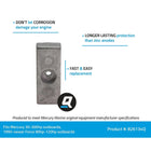 Quicksilver sidelommeanode i aluminium – Mercury, Mariner og Force