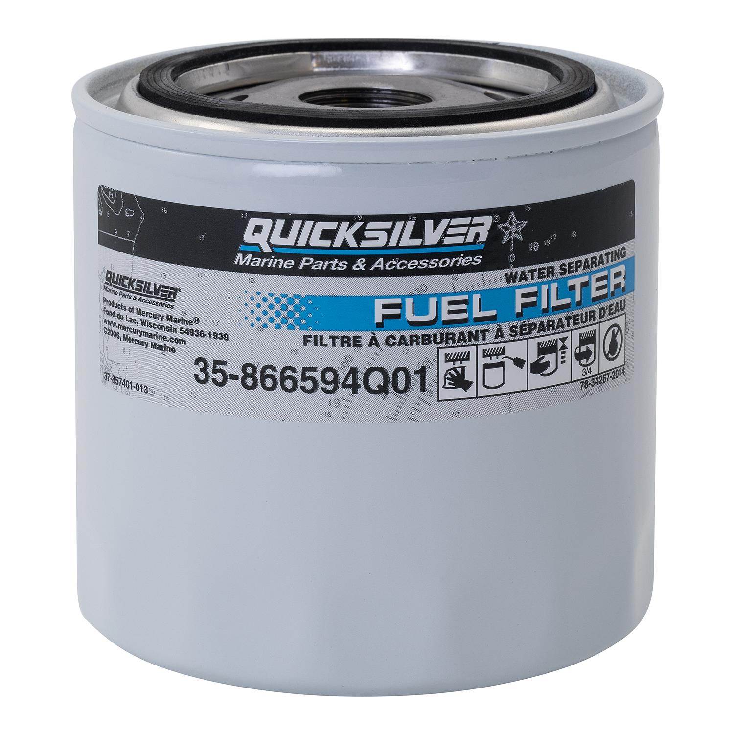 Quicksilver vandudskillende brændstoffilter 10 micron 35-866594Q01
