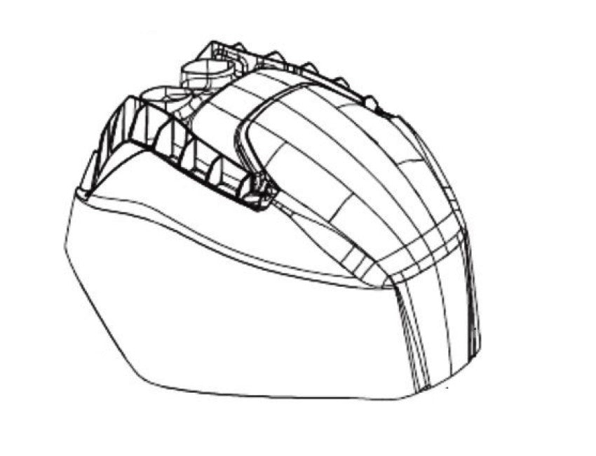 Mercury Marine øvre motorhjelm i Mariner-udførelse 100-8M0050002
