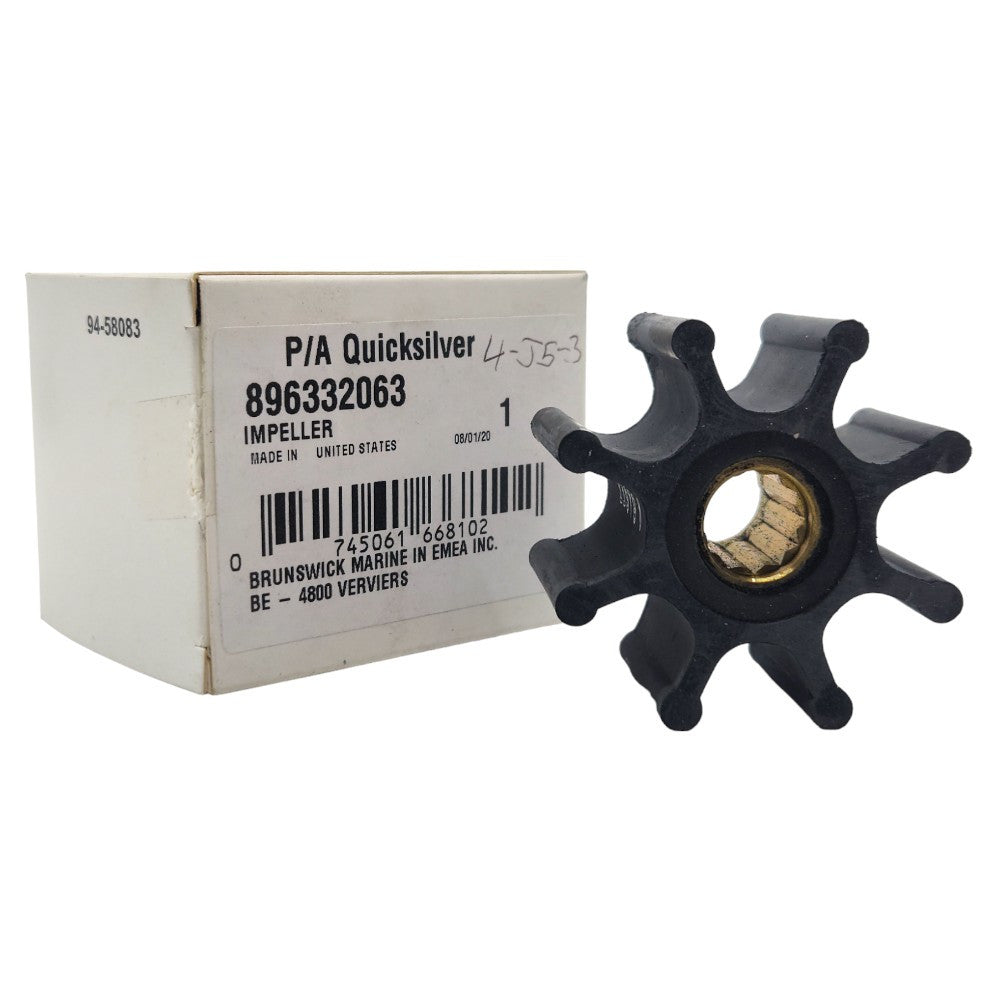 Quicksilver impeller 47-896332063 til Jabsco-søvandspumpe