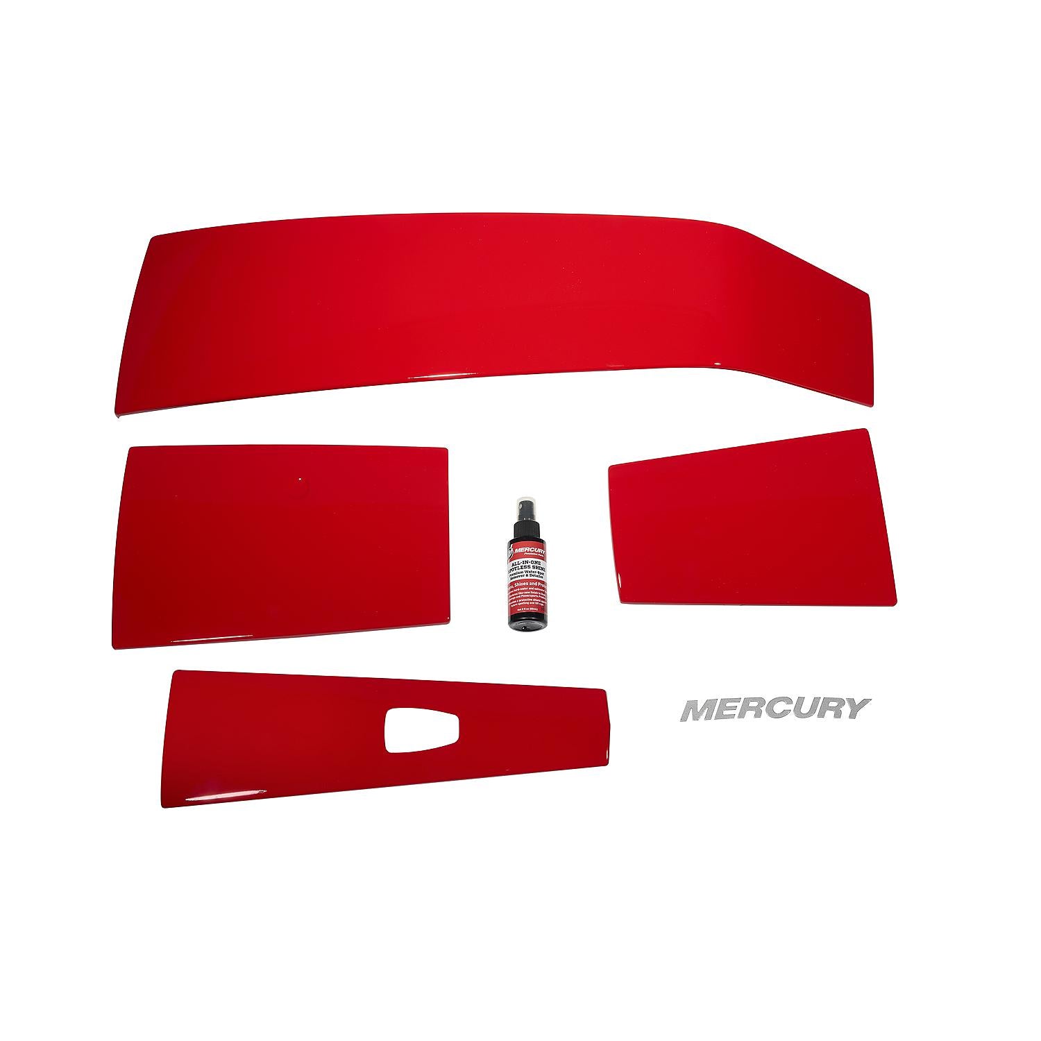 Mercury Redline Red accentpanelsæt 8M0142211 til 3,4L V6 FourStroke
