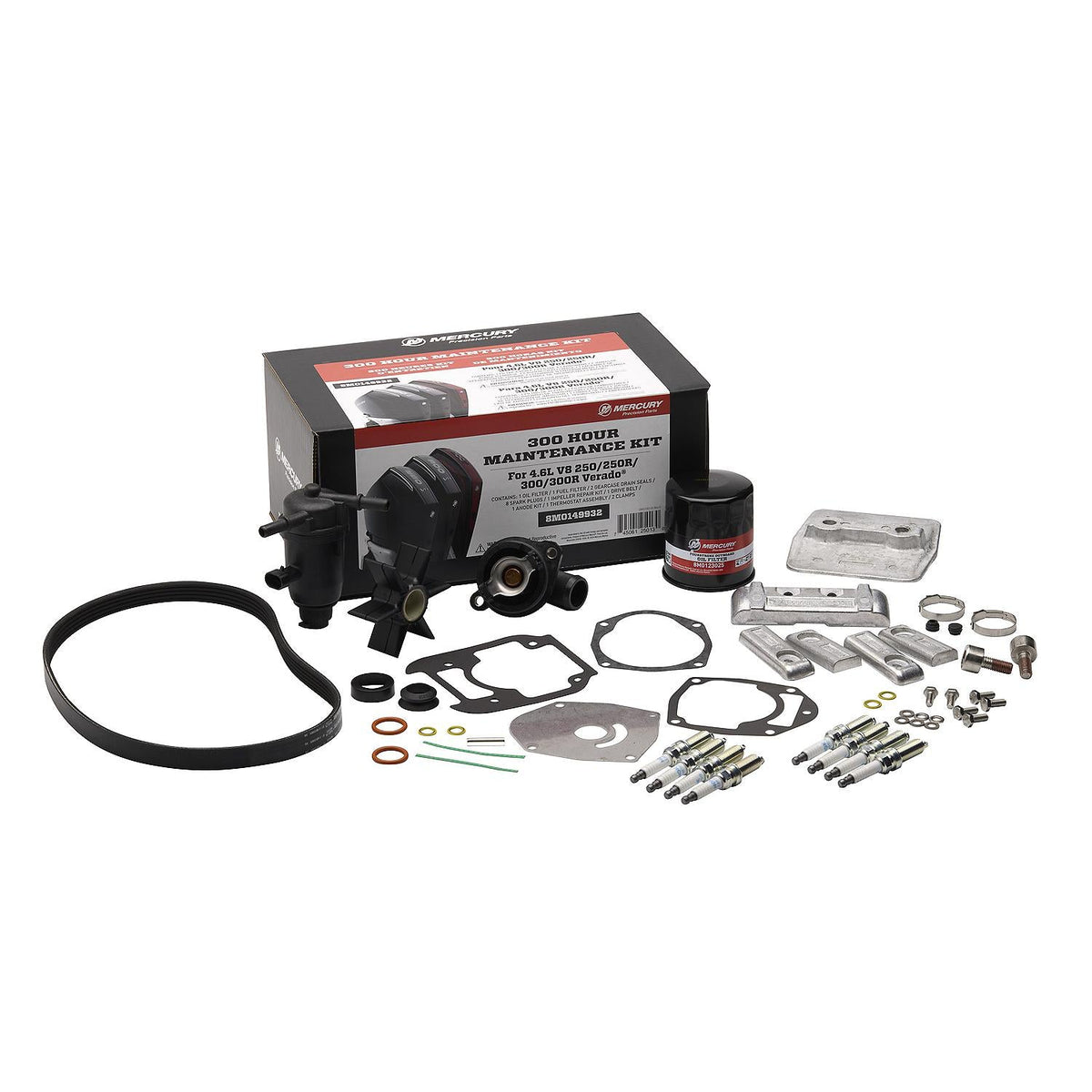 Mercury Marine 300-timers servicesæt 8M0149932 til 4,6L V8 Verado