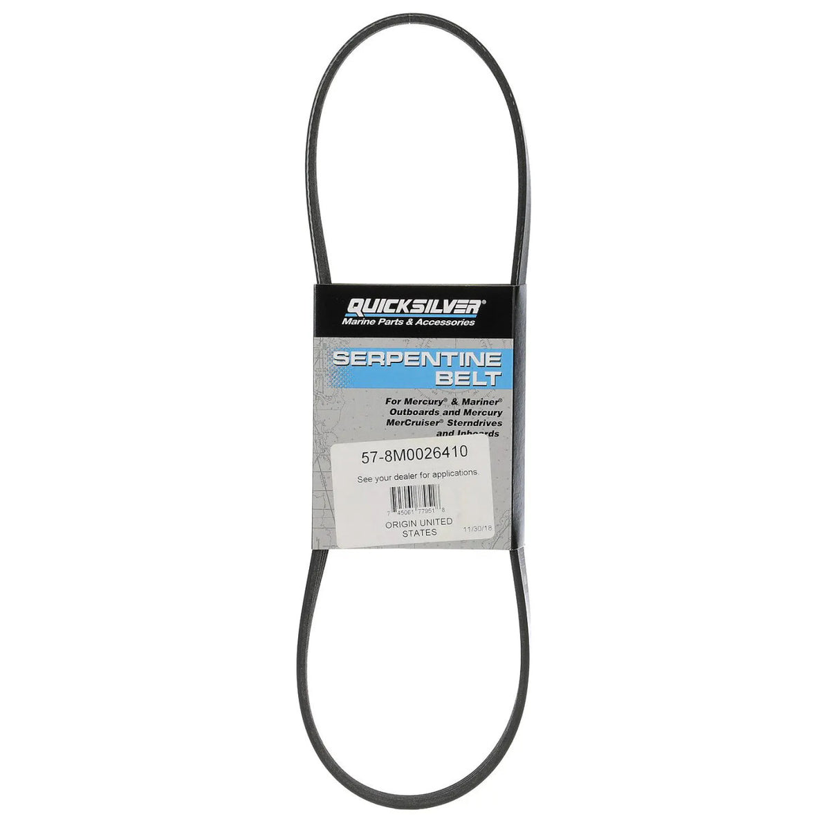 Quicksilver generatorrem 57-8M0026410 til Mercury OptiMax 1,5 L