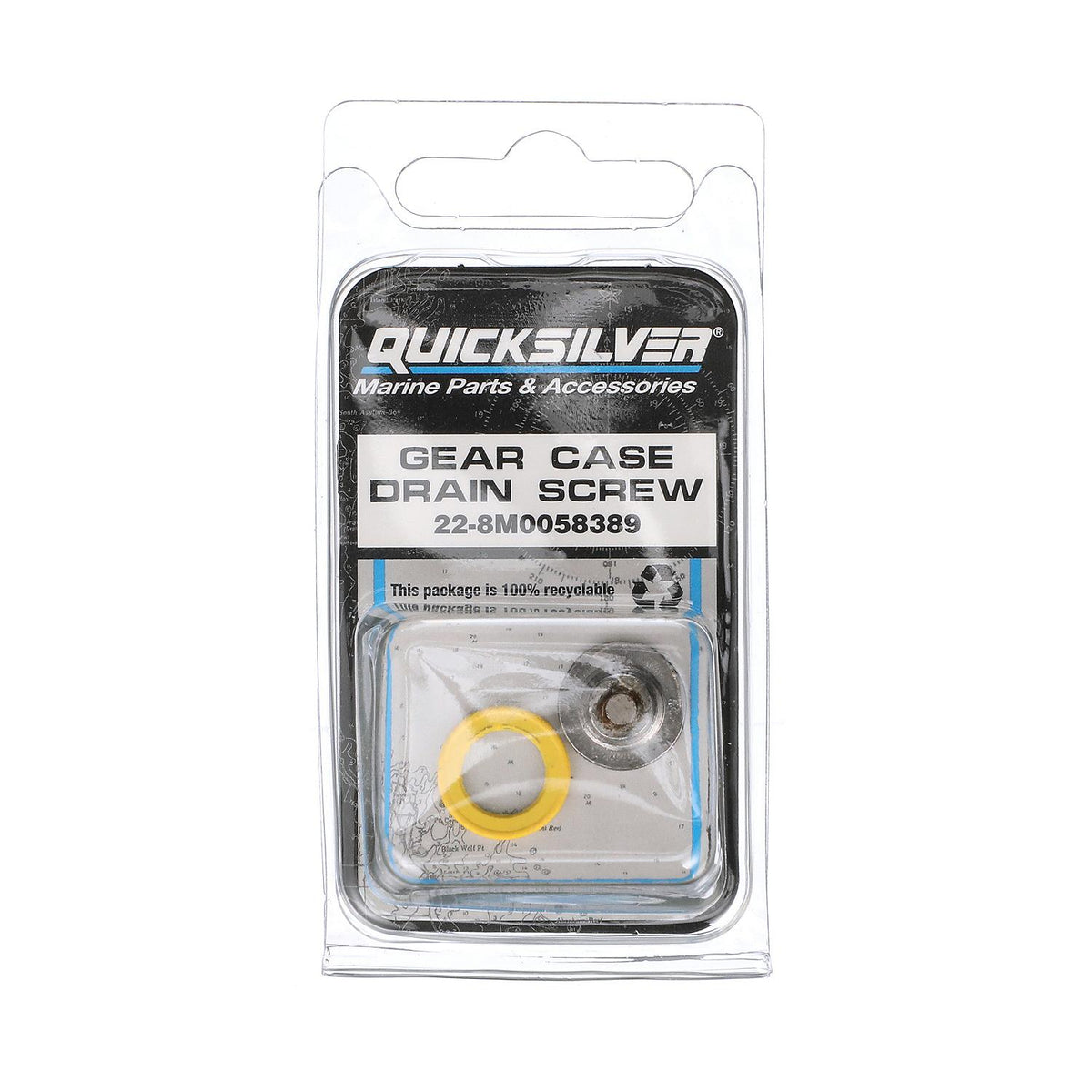 Quicksilver magnetisk gearolieprop med pakning 22-8M0058389