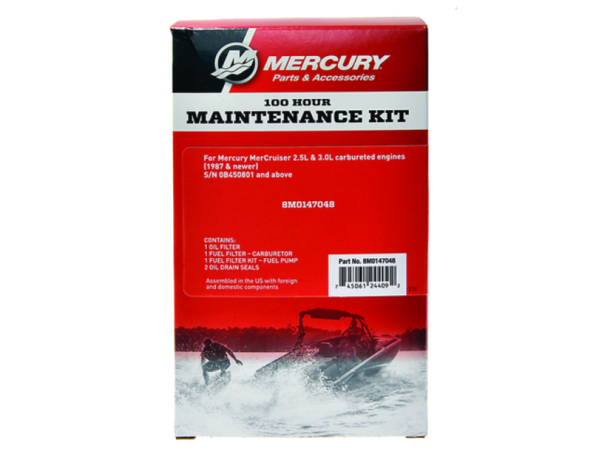 Mercury Marine 8M0147048 100-timers servicesæt til MerCruiser 2,5L og 3,0L