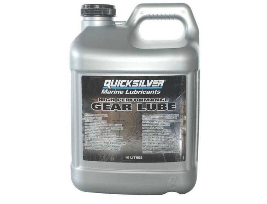 Quicksilver High Performance gearolie SAE 90 i 10 L flaske