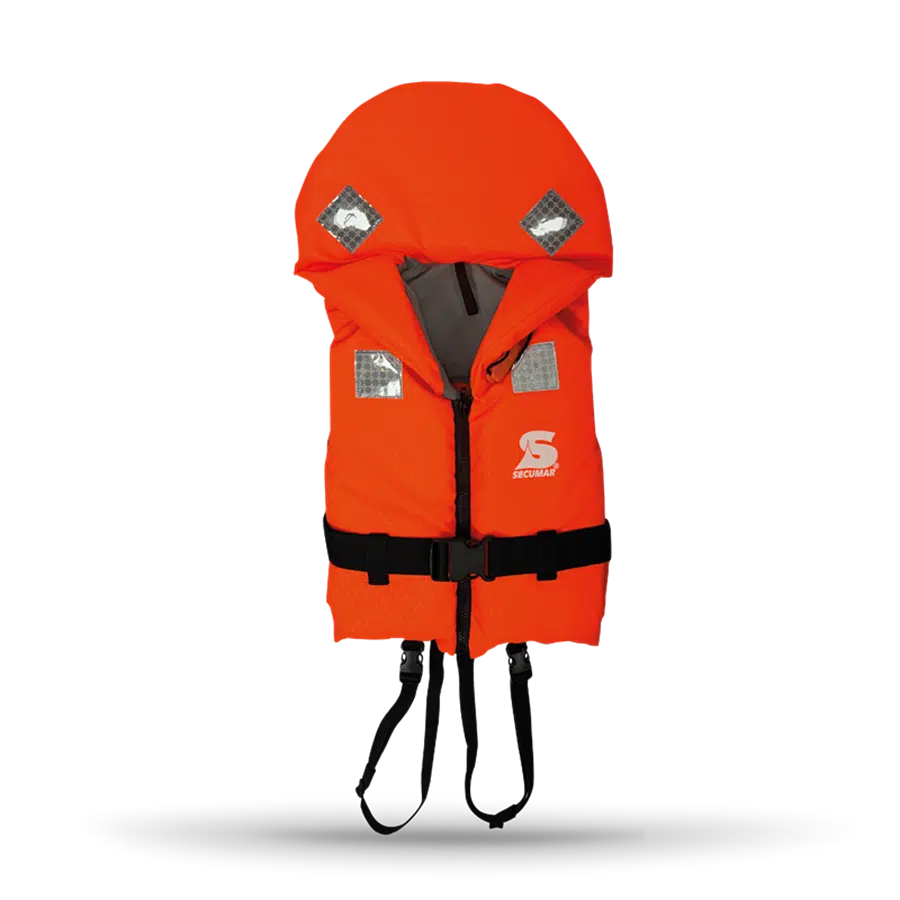 BRAVO Redningsvest – 15–20 kg – Orange/Sort/Grå