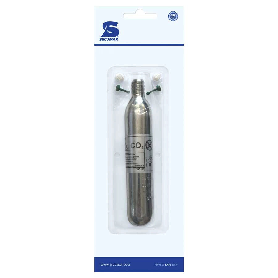SECUMAR CO₂ Spare Cylinder Set 32 g – Auto (Skruegevind)