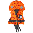 BRAVO PRINT Fast Redningsvest – 5–10 kg – Orange/Grå