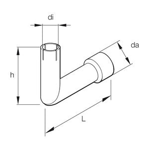 Eberspächer Udstødningsvinkel Di24, dy 300 mm