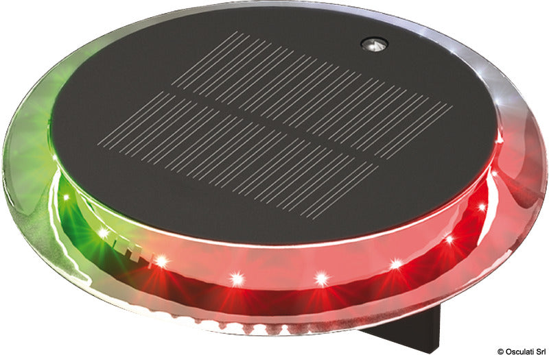 Solcelledrevet LED-signallygte RGW