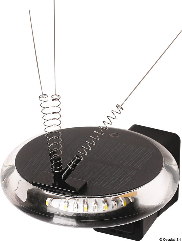 Solcelledrevet LED-signallygte RGW