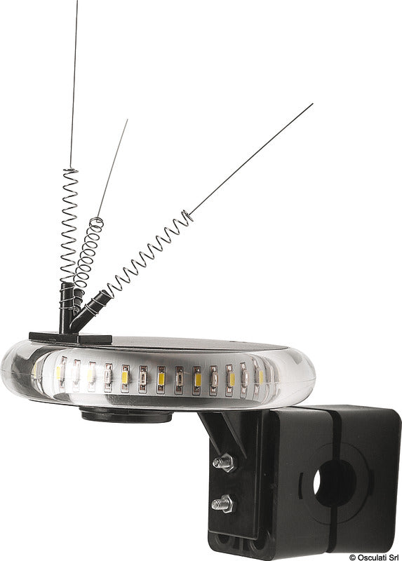 Solcelledrevet LED-signallygte RGW