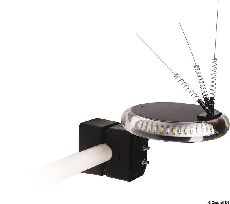 Solcelledrevet LED-signallygte RGW