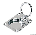 Bundbrætløfter med ring i forkromet messing, 62 × 47 mm