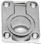 Heavy-duty dørkpladeløfter i AISI 316 – med ring, 56 × 48 mm