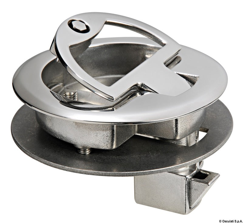 Flush-lås planmonteret lås/dørkbeslag - træk uden nøgle stor