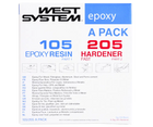 West epoxy sæt 105/205 (hurtig) 1.2 kg