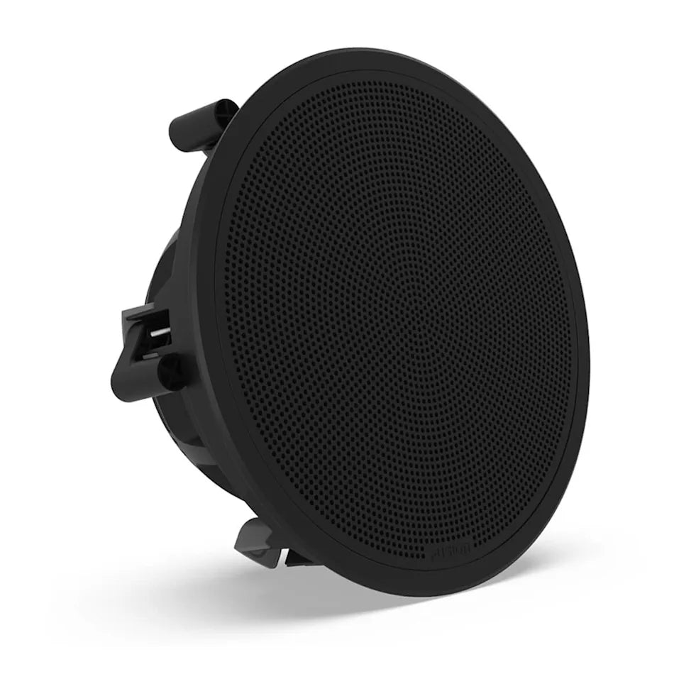 Fusion® FM Series Marine Subwoofers, 10" 400 W Round, Black, Surface Mounted Marine Subwoofer