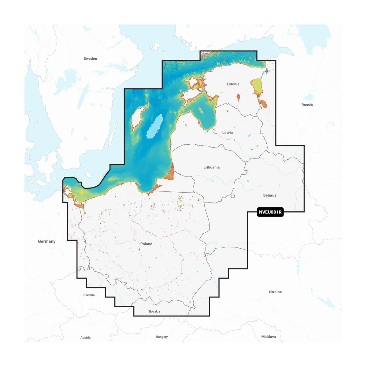 Ostsee, Ostküste – Seekarte