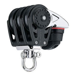 Harken Carbo Blok 40 mm tripel , svirvel , Cam-Cle