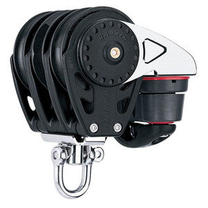 Harken Carbo Ratchamatic Blok 75 mm tripel, Cam-Ma