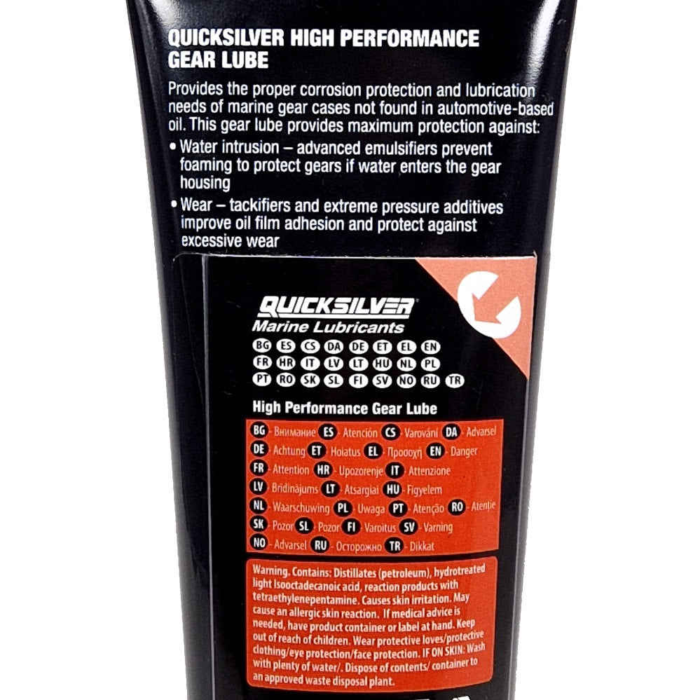 Quicksilver High Performance Gear Lube SAE 90 i 237 ml tube