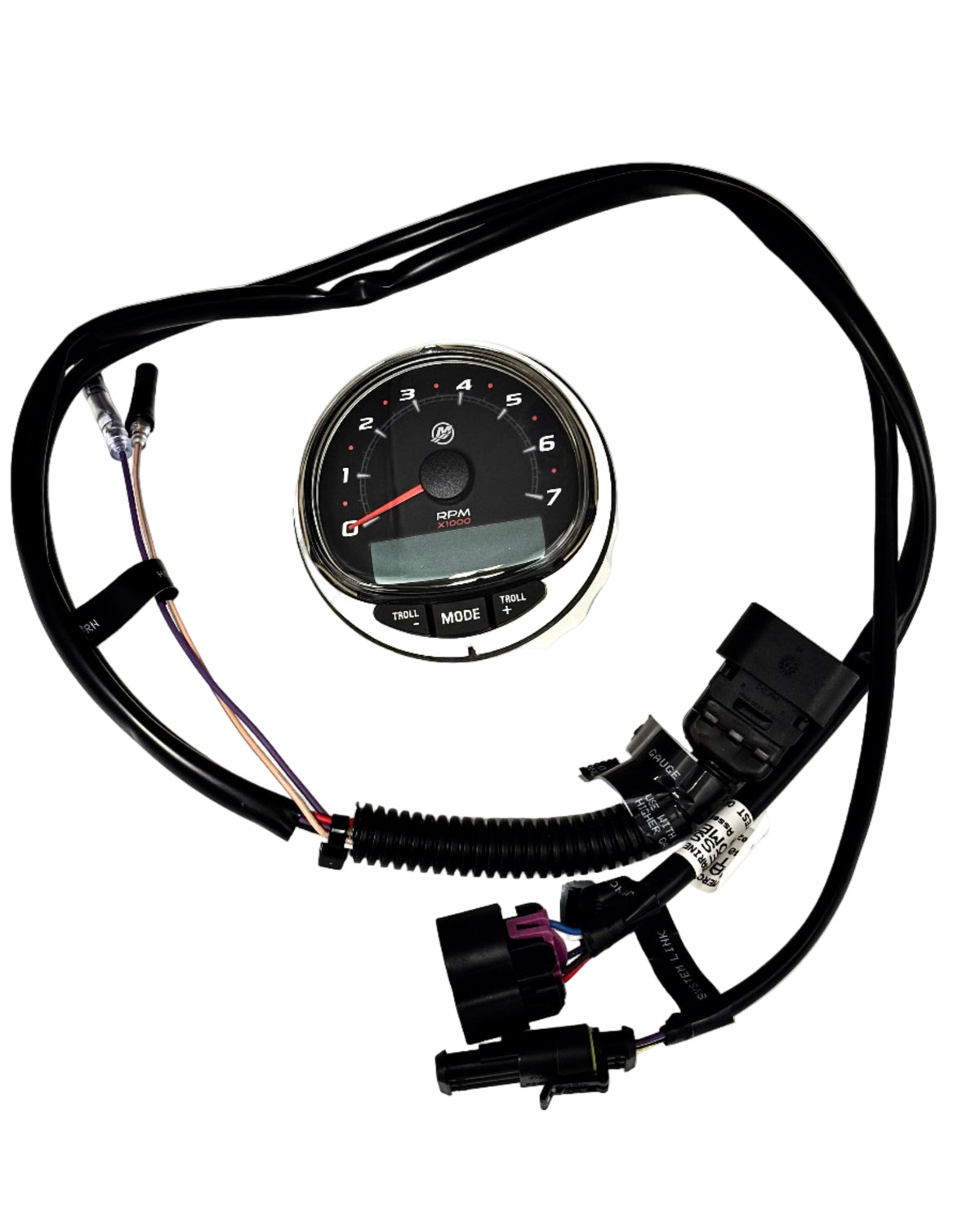 Mercury SmartCraft SC1000 sort omdrejningstæller-kit 0-7000 RPM