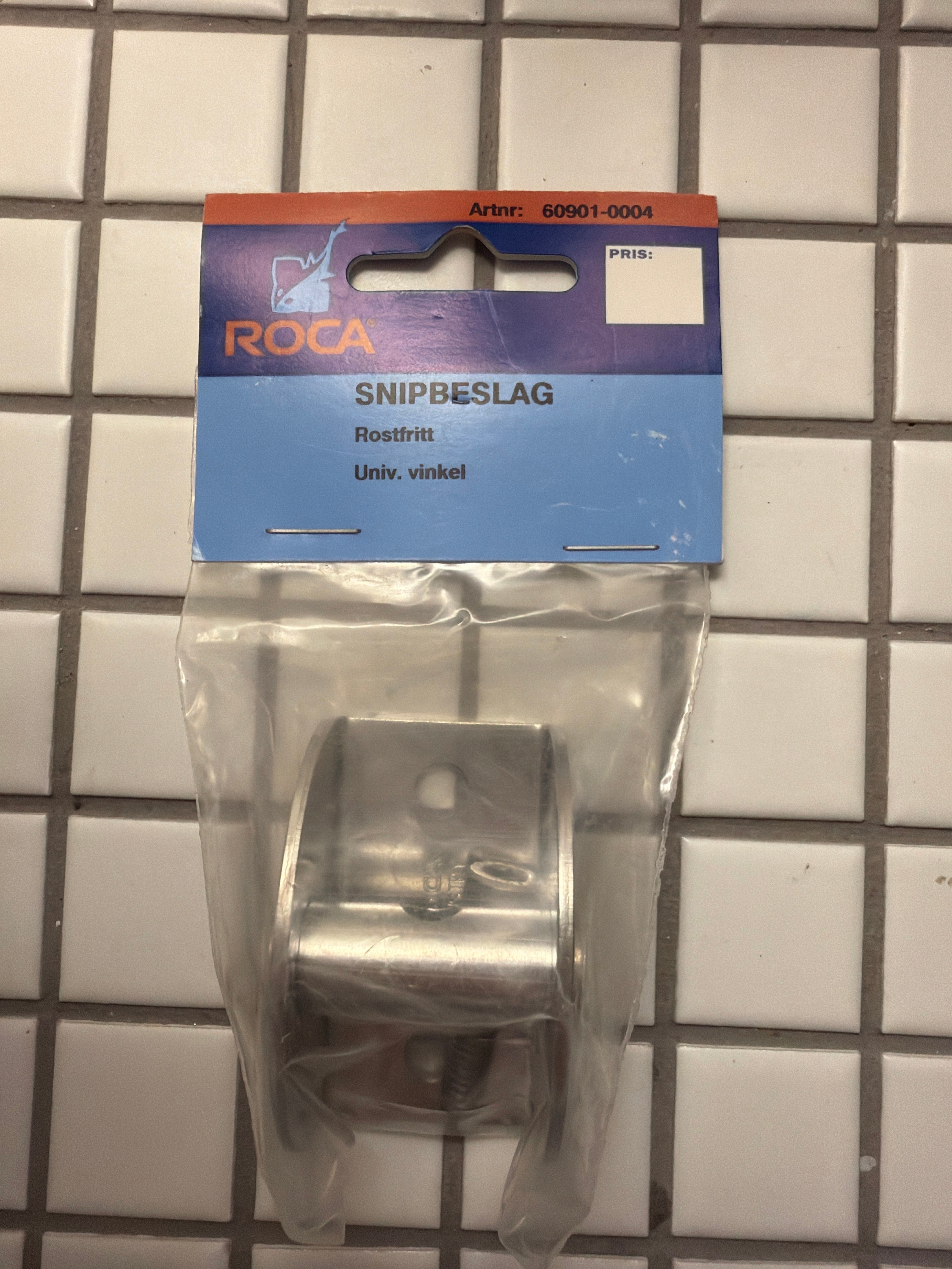 Snipbeslag i rustfrit stål – ROCA, universal vinkel (60901-0004)
