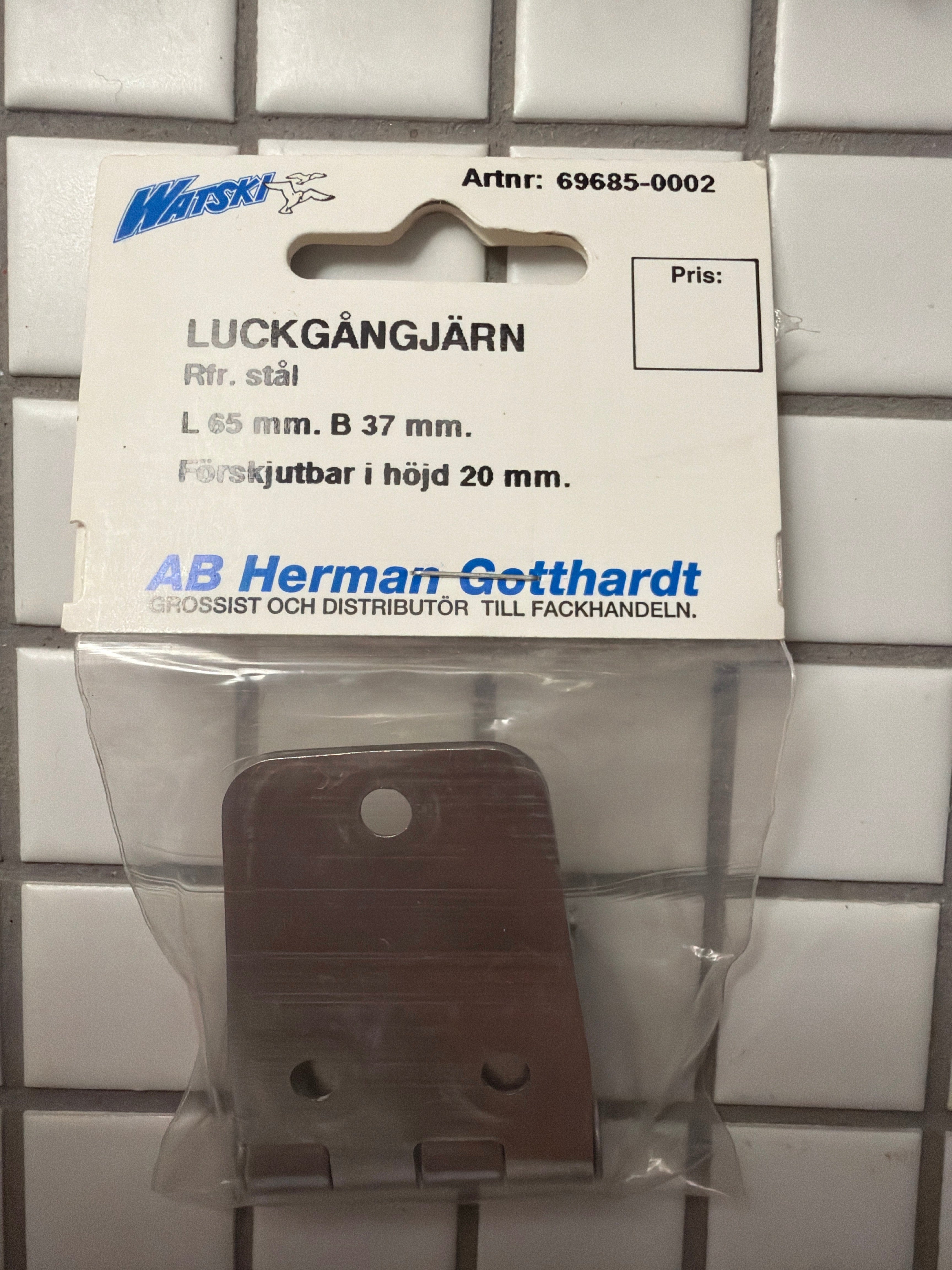 Watski Luckgangjern i Rustfrit Stål – Justerbart 65 x 37 mm