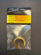 Roset 19 mm poleret messing – billig roset til låger og luger