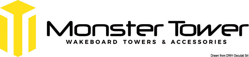 Monster Tower adapterindsatssæt Ø 41–63 mm til wakeboard-/vandskitower