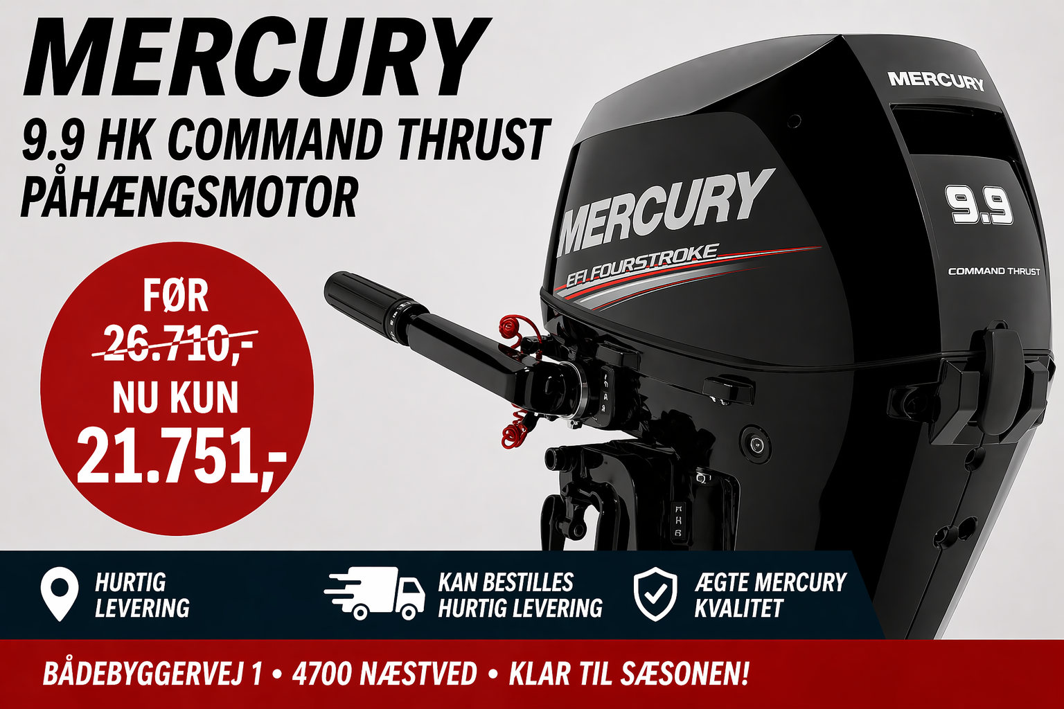 Mercury F 9.9 EL EFI Command Thrust