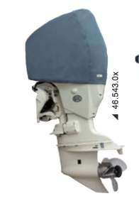Oceansouth modelspecifikt motorcover til Evinrude E-TEC påhængsmotor - flere varianter