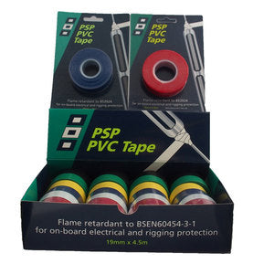 PSP PVC-Klebeband, 24 Rollen, 19 mm x 4,5 m, sortiert